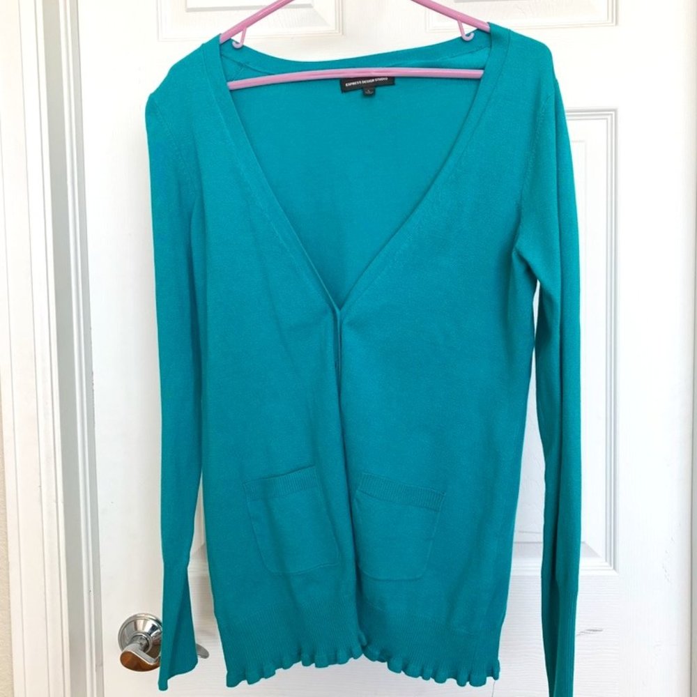 Brand new Express Turquoise Cardigan Sweater